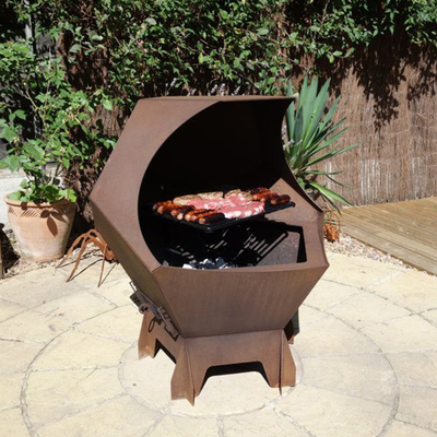 Resistencia a las inclemencias del tiempo europea de cocinar al aire libre de acero de la parrilla de la barbacoa de las parrillas de Corten
