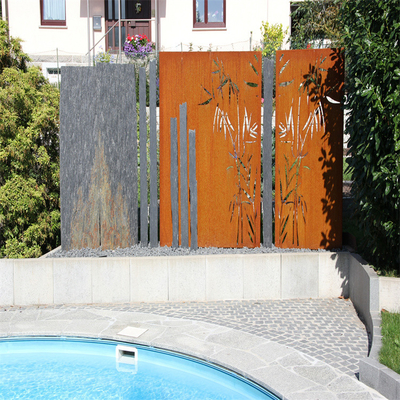 El jardín decorativo de los productos del jardín del metal de la casa defiende la parte alta de acero de Corten