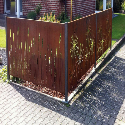 Pantalla de acero de la aislamiento de Corten de los altos de la rigidez del metal productos del jardín exquisita