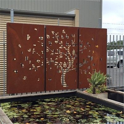 El laser estándar de los productos del jardín del metal de ASTM cortó los paneles de acero de la pantalla de Corten