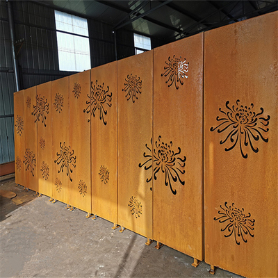 El laser del acero de Corten de la decoración del balcón cortó las pantallas Prerusted de la aislamiento del metal de los paneles
