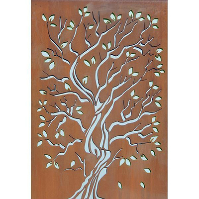 Cerca de acero de la pantalla del jardín de Corten de los productos del jardín del metal de la decoración del rectángulo