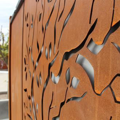 Cerca de acero de la pantalla del jardín de Corten de los productos del jardín del metal de la decoración del rectángulo