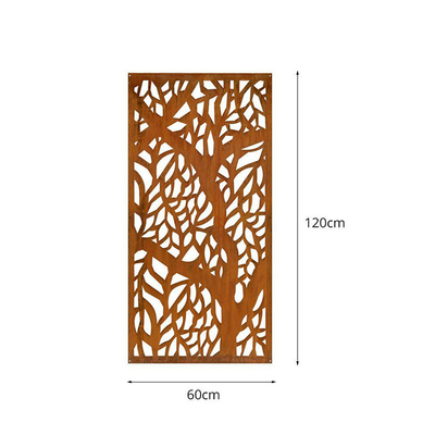 Pantalla decorativa de acero de Corten de los productos del jardín del metal del arreglo para requisitos particulares de alta resistencia