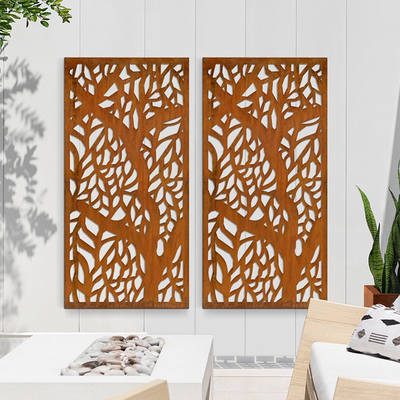 Pantalla decorativa de acero de Corten de los productos del jardín del metal del arreglo para requisitos particulares de alta resistencia