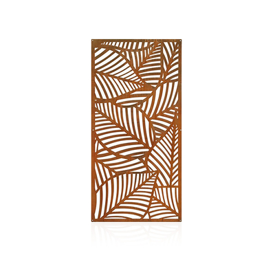 Las pantallas decorativas al aire libre de la privacidad del metal del acero de Corten preoxidaron pulieron