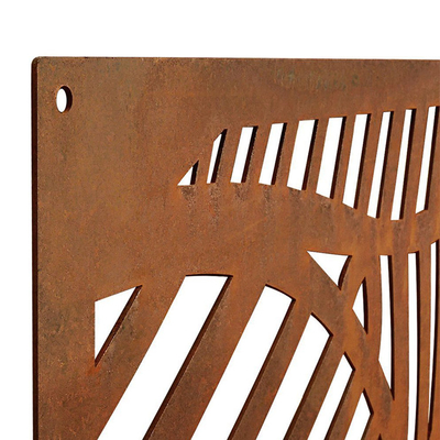Las pantallas decorativas al aire libre de la privacidad del metal del acero de Corten preoxidaron pulieron