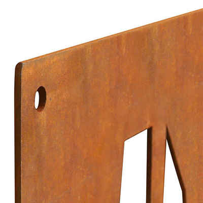 Los tabiques de acero modificados para requisitos particulares del metal de Corten dividen la vida casera