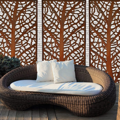 La alta pantalla de Art Design Corten Steel Privacy de la durabilidad artesona para al aire libre