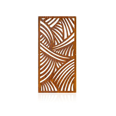 La pantalla de acero de Corten de la decoración casera del alto grado artesona dentro al aire libre