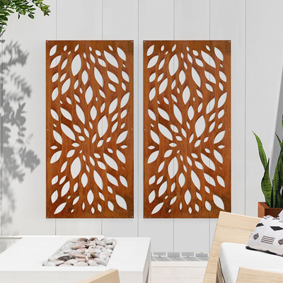 Paneles de privacidad de acero corten para productos de jardín de metal decorativo a prueba de intemperie