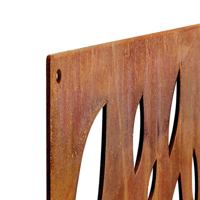 Paneles de privacidad de acero corten para productos de jardín de metal decorativo a prueba de intemperie