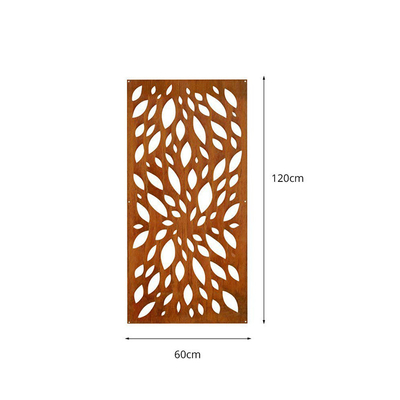 Paneles de privacidad de acero corten para productos de jardín de metal decorativo a prueba de intemperie