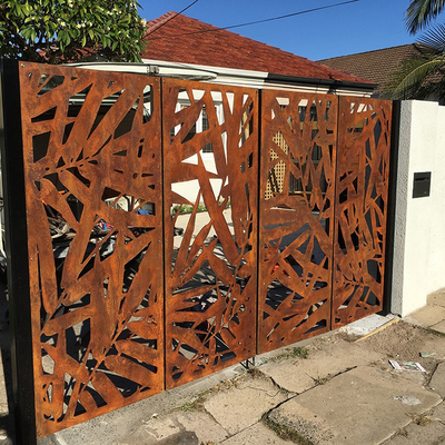 La pantalla de acero de Corten artesona el ODM decorativo oxidado del OEM de los productos del jardín del metal