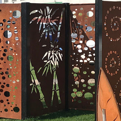 Los paneles decorativos de la privacidad del acero de Corten del jardín respetuosos del medio ambiente