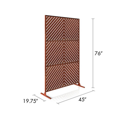 Pared de división de acero adaptable de la pantalla del jardín de Corten Prerusted