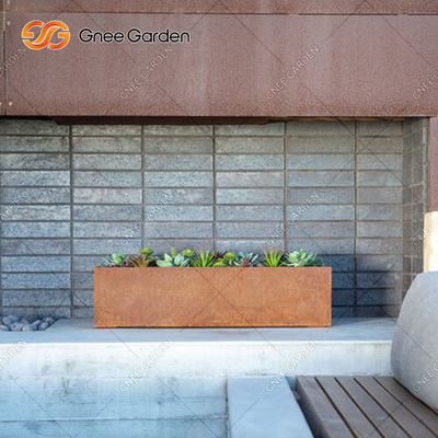 El SGS certificó el plantador al aire libre del metal de 800m m de largo rectangular para la planta
