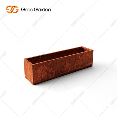 El SGS certificó el plantador al aire libre del metal de 800m m de largo rectangular para la planta