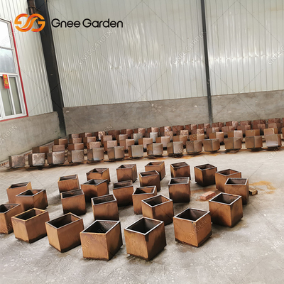 600m m 700m m Tin Planter For Tree Planting rectangular 1000m m al aire libre