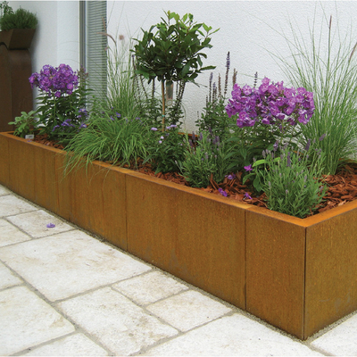 600m m 700m m Tin Planter For Tree Planting rectangular 1000m m al aire libre