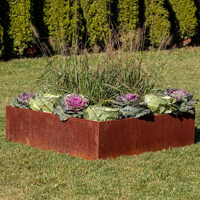 Cama aumentada metal al aire libre del jardín del balcón del patio del ODM del OEM para a prueba de herrumbre vegetal