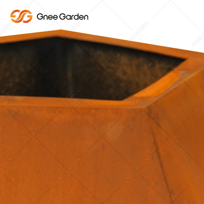Pote de acero decorativo de la planta de Corten de los plantadores del jardín del ODM Corten del OEM antiusura