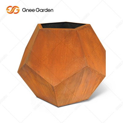 Pote de acero decorativo de la planta de Corten de los plantadores del jardín del ODM Corten del OEM antiusura