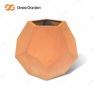 Pote de acero decorativo de la planta de Corten de los plantadores del jardín del ODM Corten del OEM antiusura