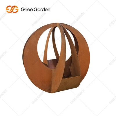 El laser de encargo de la forma cortó geométrico corten las macetas de acero los 90*25*25cm