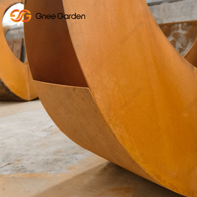 Plantadores de acero adaptables de Corten del plantador de Rusty Red Modern Outdoor Metal