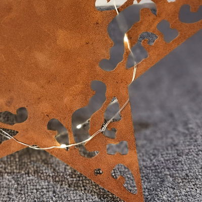 El jardín de acero asteroide hecho a mano de Corten adorna personalizado