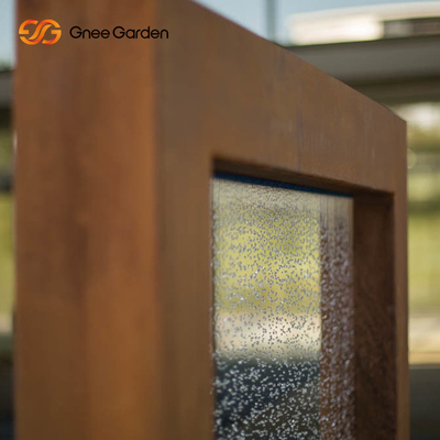 artículo de acero rústico decorativo grueso de la pared del agua de 3m m Corten