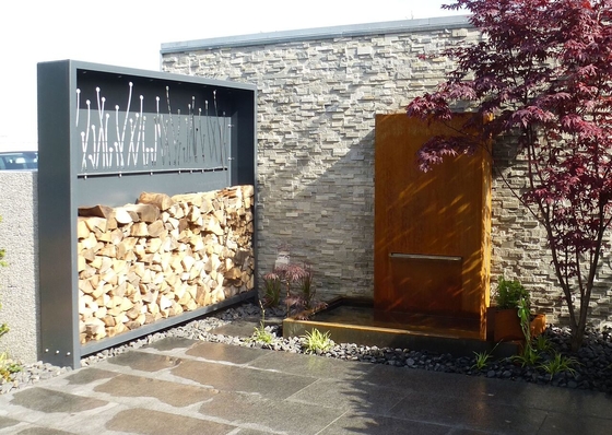 Fuente de acero al aire libre moderna de Corten decorativa para el jardín