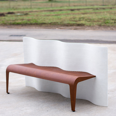 Banco al aire libre elegante adaptable del jardín del metal de los muebles del metal