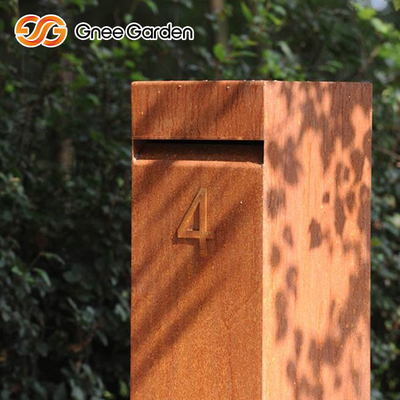 Función multi aherrumbrada de acero del metal de Corten de los muebles del paquete de la caja de acero al aire libre del descenso