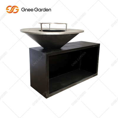 Tabla de acero rectangular del fuego de Corten de la función multi con almacenamiento del registro