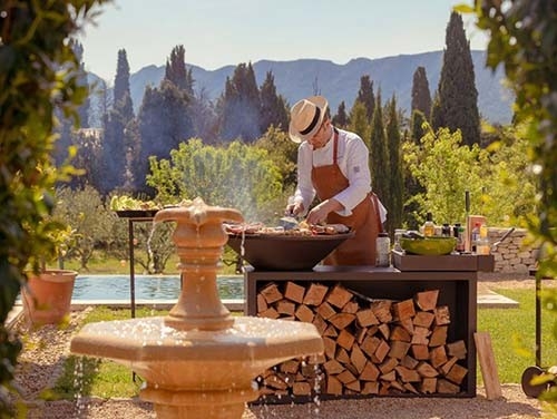 Hoyo de fuego de barbacoa de óxido de acero Corten en forma de cono para quemar madera al aire libre personalizar