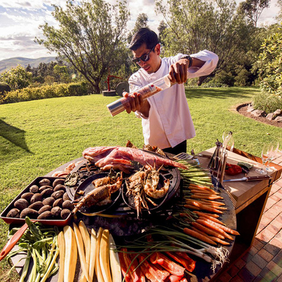 El acampar al aire libre decorativo de la parrilla del Bbq del acero de Corten del cuadrado del tamaño de encargo
