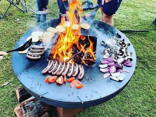 Parrilla portátil del Bbq del acero de Corten para el camping al aire libre interior del restaurante