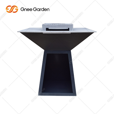 Jardín al aire libre Teppanyaki Bbq Grill tamaño grande multifuncional con cocina repisa