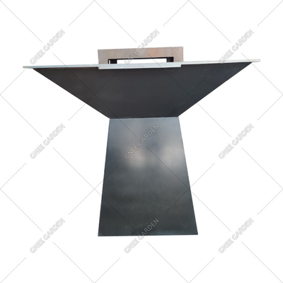 Corten Steel KD - Fogata para barbacoa al aire libre, redonda, preoxidada