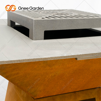 fuego de acero movible grueso Pit Customized Size de la barbacoa de 3m m Corten