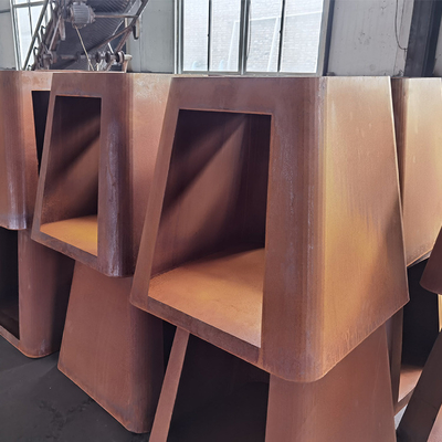 fuego de acero movible grueso Pit Customized Size de la barbacoa de 3m m Corten
