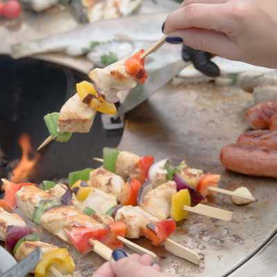 Parrilla de acero al aire libre del Bbq del hoyo del fuego del acero de Corten que quema para la comida campestre que acampa