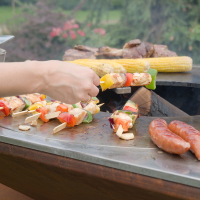 Parrilla de acero al aire libre del Bbq del hoyo del fuego del acero de Corten que quema para la comida campestre que acampa
