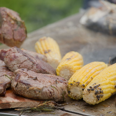 Parrilla de acero al aire libre del Bbq del hoyo del fuego del acero de Corten que quema para la comida campestre que acampa
