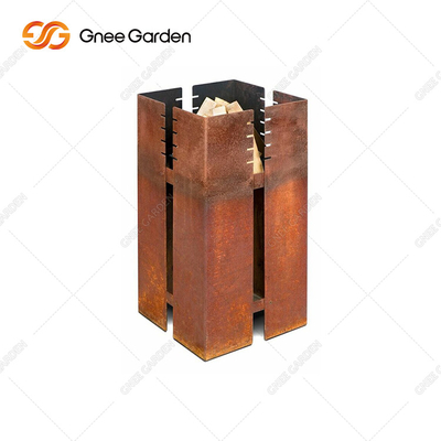 Mesa Barbacoa Carbón Acero Corten 3mm Espesor