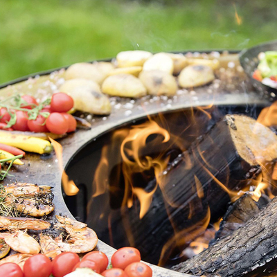 La barbacoa al aire libre durable de la cocina asa a la parrilla el fuego de acero Pit Grill de la barbacoa de Corten