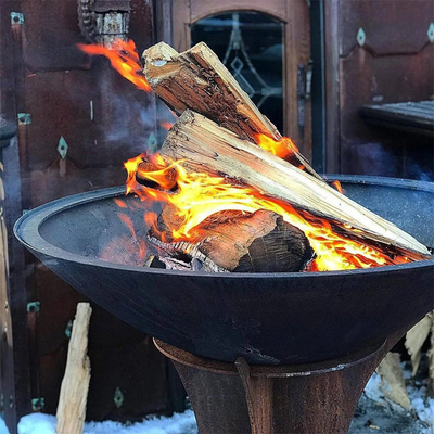 parrillas de cocinar al aire libre de acero de 1000m m Corten con la base desmontable