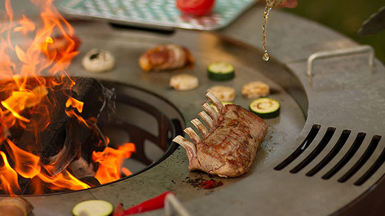 Fuego de acero de cocinar al aire libre Pit Rustic del jardín de Corten de fuego del cuenco de la parrilla de encargo de la barbacoa